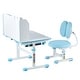 preview thumbnail 4 of 40, UIMOSO Kids Study Chair and Desk Set, Study Desk and Chair for Kids, Adjustable Height Kids Study Desk with Chair 31.5 x 16.14 in - Blue, with Bookshelf