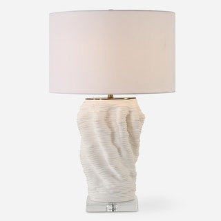 Uttermost Stratified White Table Lamp - 28'' H X 18'' W X 18'' D