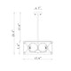 preview thumbnail 10 of 23, Warehouse of Tiffany Shacer 3-light Hoop Design Ceiling Lamp