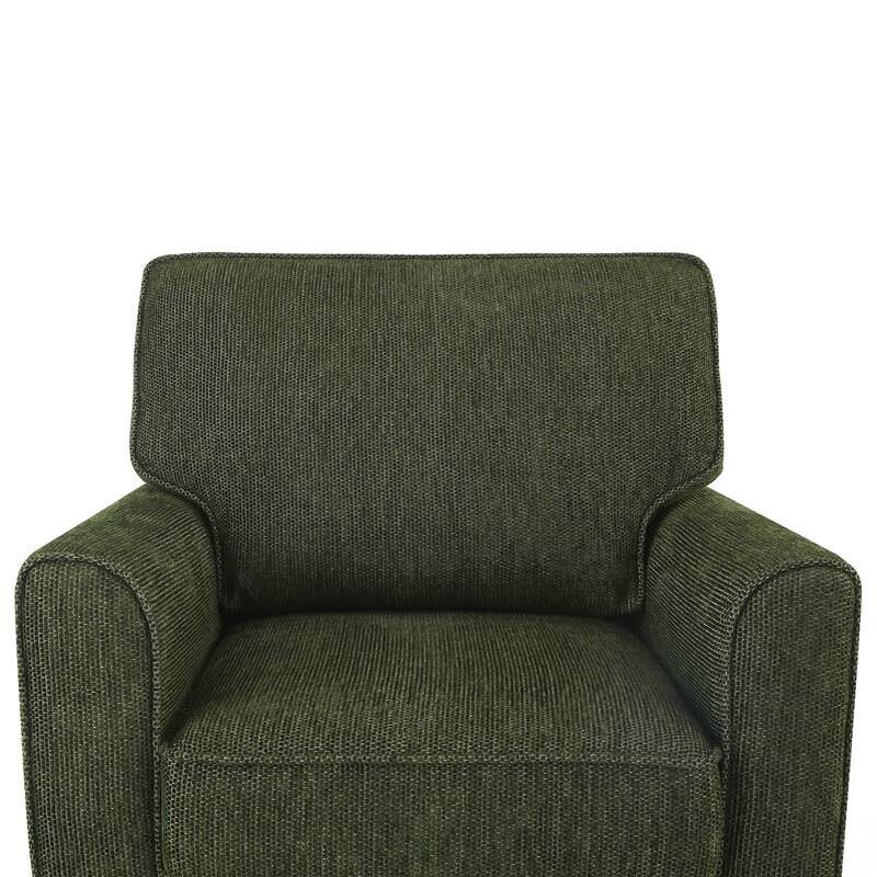 360° Swivel Chair Accent Barrel Armchair Swivel Sofa Chair with Side Pockets for Living Room, Bedroom, Office and Hotel