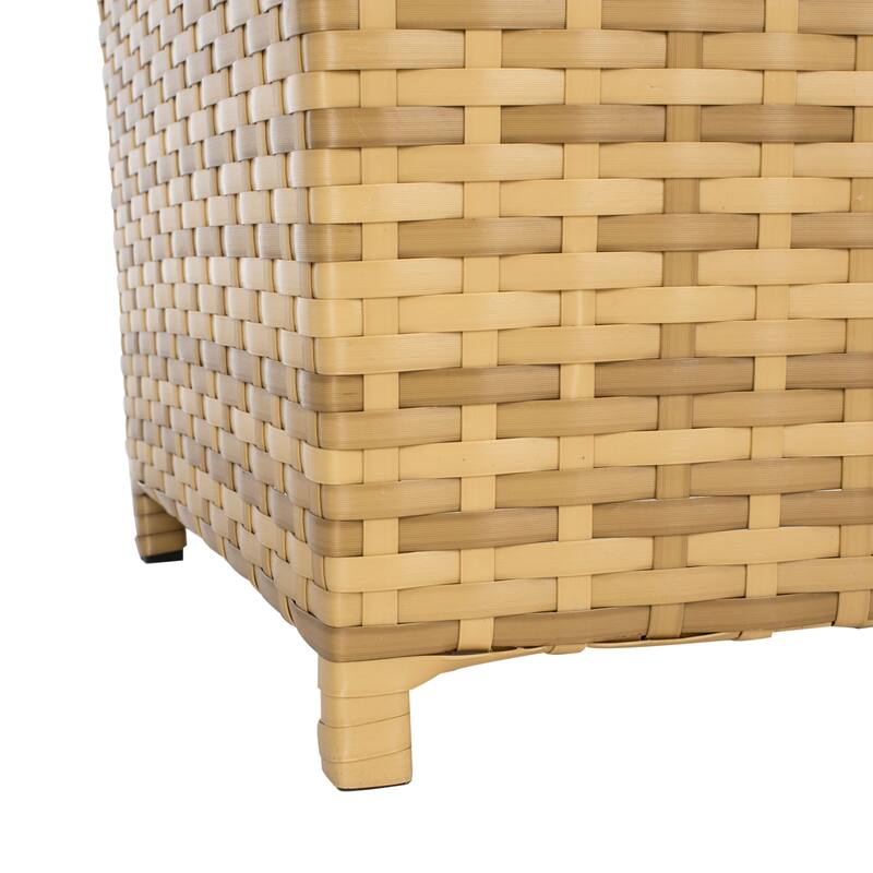 SAFAVIEH Outdoor Mazeli Trash Bin (Fully Assembled)
