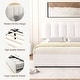 preview thumbnail 11 of 123, Javlergo Bed Frame with Storage Drawers Upholstered Platform Bed Frame with Adjustable Headboard