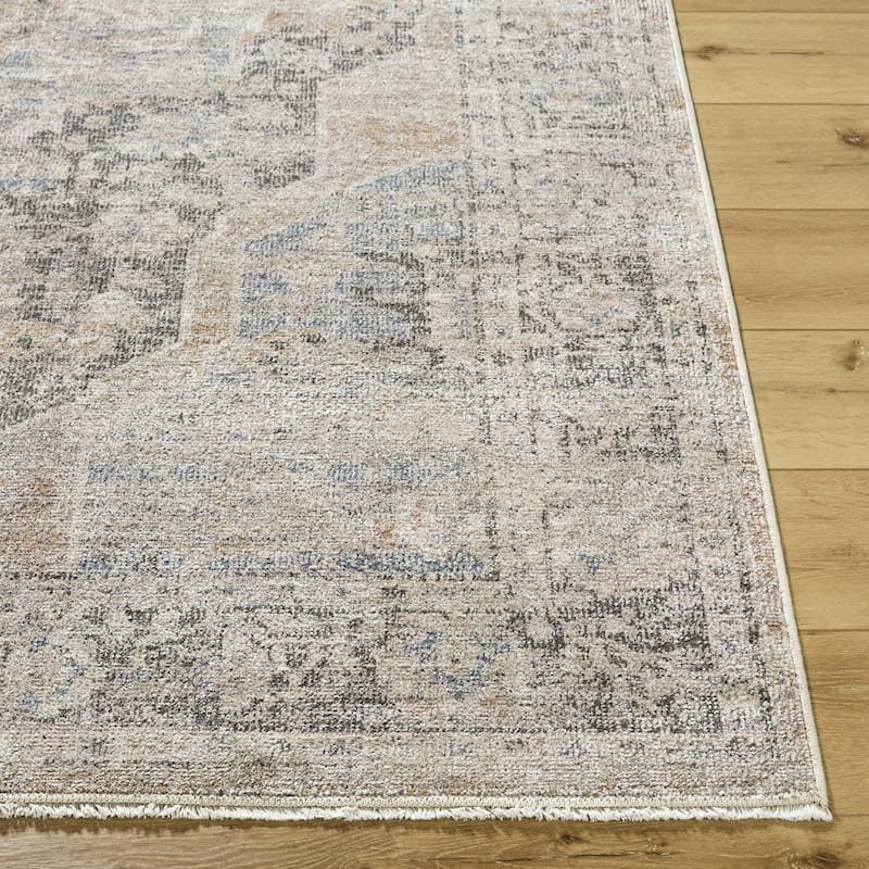 Galey Alix x Livabliss Maria Elena IV Vintage Medallion Area Rug - 2'7" x 7'3" - Dark Brown