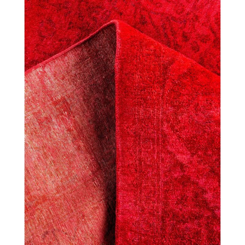 Fine Vibrance One-of-a-Kind Hand-Knotted Area Rug - Pink, 5' 1" x 5' 1" - 5' 1" x 5' 1"