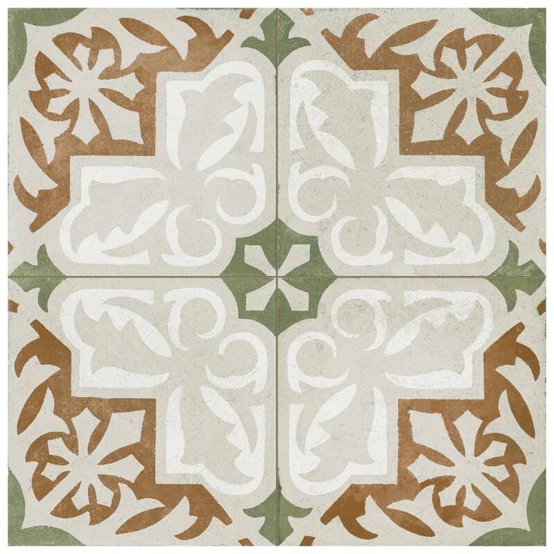 Merola Tile Kings Paname Bastille 17-5/8" x 17-5/8" Ceramic Floor and Wall Tile