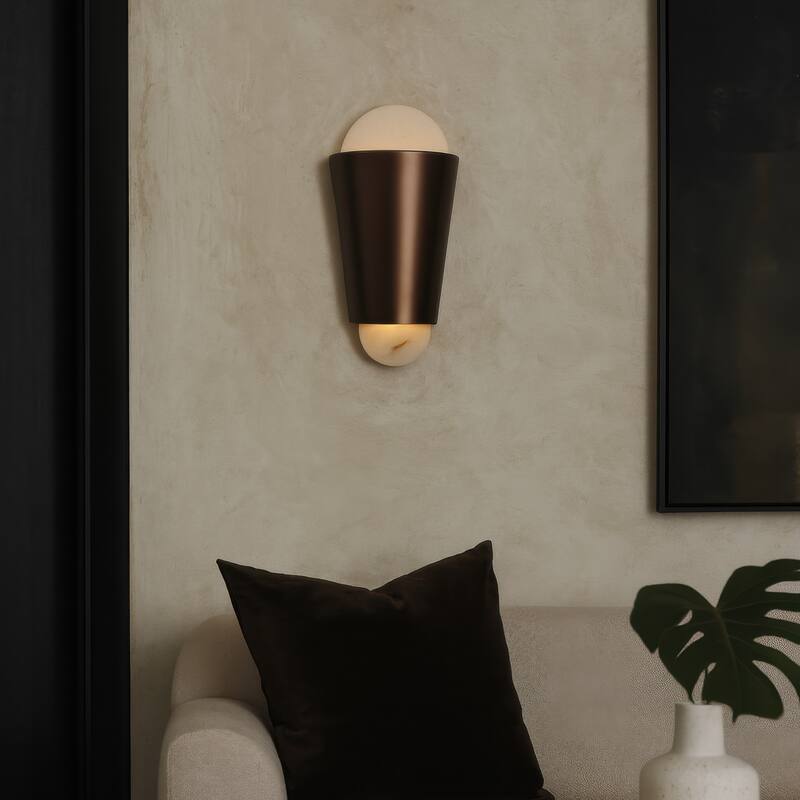 Varaluz Rock On 2-Light Wall Sconce - Brontourage/Matte Black