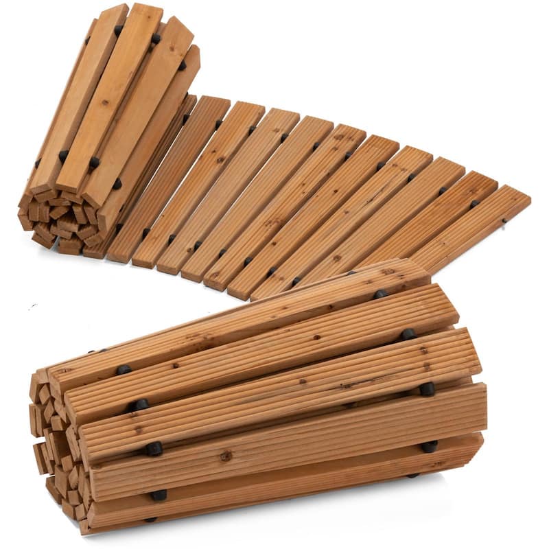 VENTOPYR Foldable Cedar Garden pathway with 6FT/8FT/12FT
