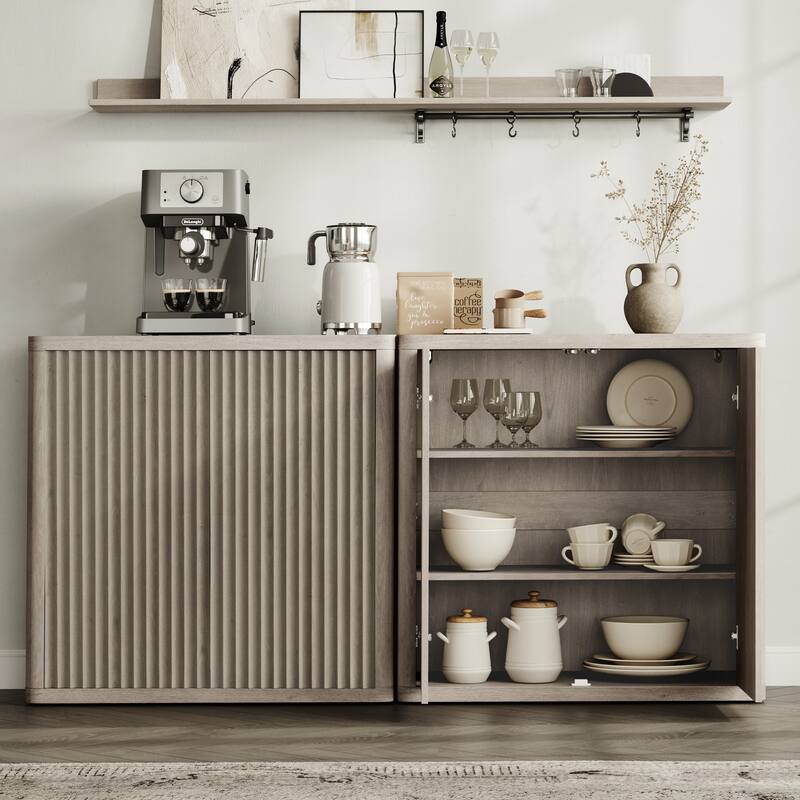 3 Multifunctional and Practical Rounded-Corner Side Cabinets