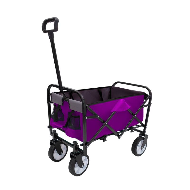 Foldable Wagon with Straps, Beach & Utility Cart, 225lb Capacity