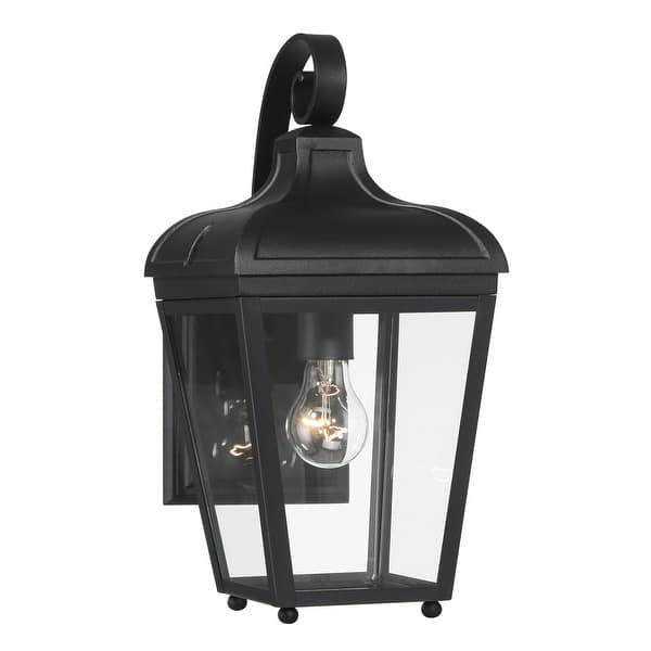 slide 2 of 8, The Great Outdoors 72481 Marquee 16" Tall Outdoor Wall Sconce with Sand Coal