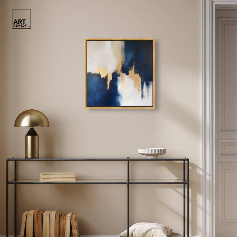 Indigo Aurelian Canvas by Art Remedy