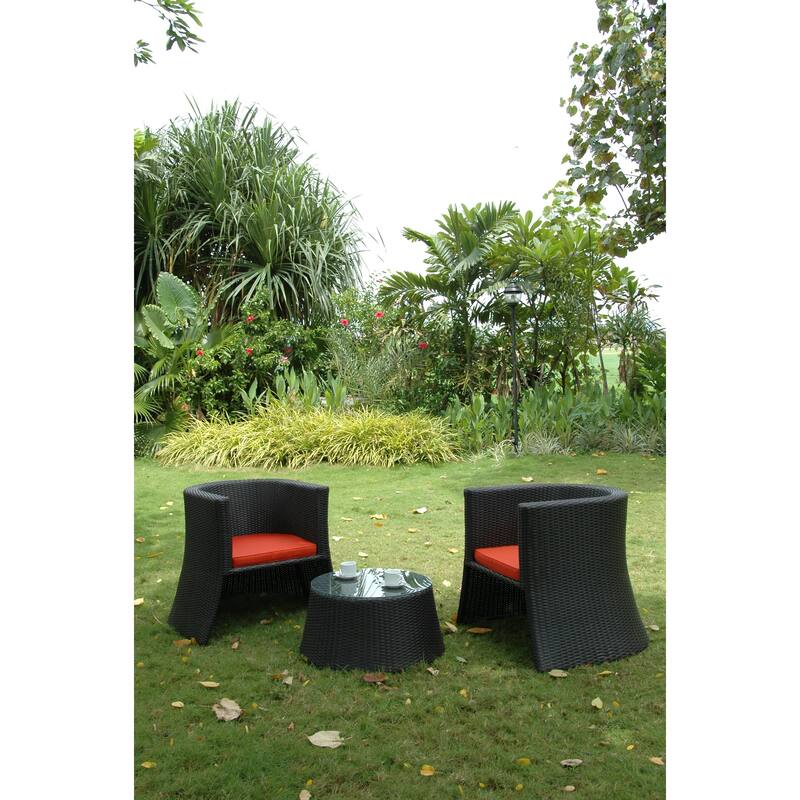 Dining Set 3 Piece - Old World Style Table & Chairs for Kitchen or Dining Room