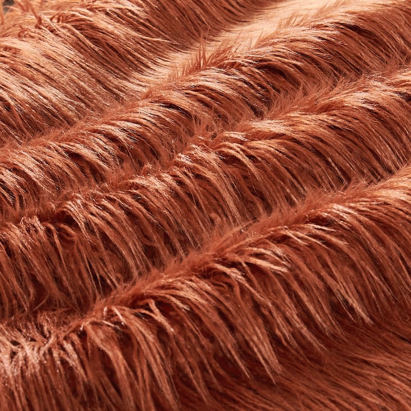 Karenne Shaggy Fauxfur Throw Blanket