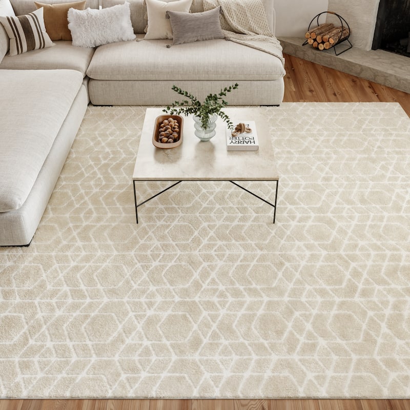 Nourison Washable Charm Indoor only Geometric Area Rug