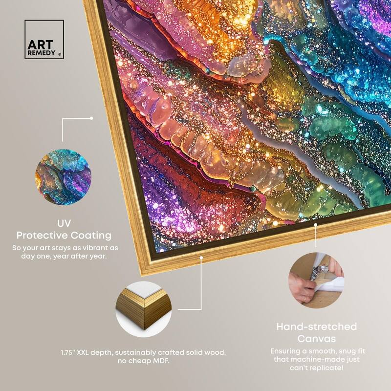 Glittering Spectrum I Canvas by Art Remedy