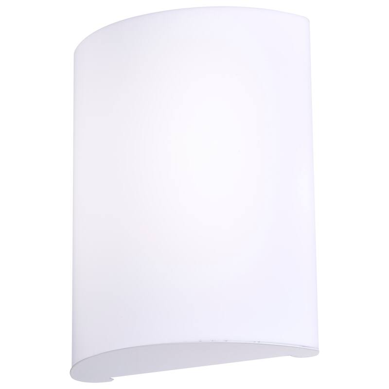 Crispo LED 9 inch Wall Sconce White Finish CCT Selectable 3K/4K/5K