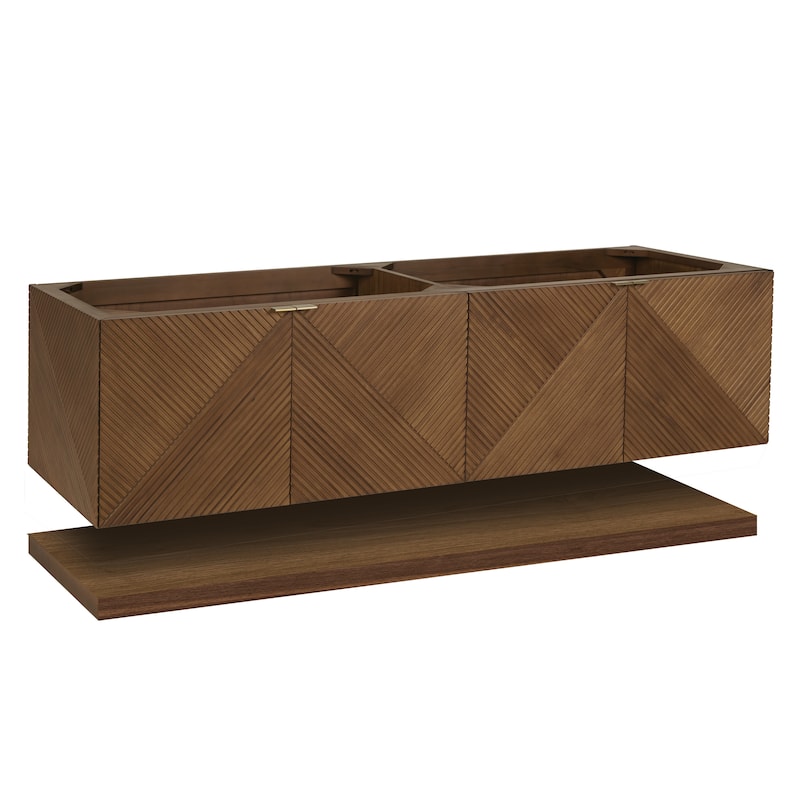 James Martin Vanities Marcello 72" Double Vanity, Chestnut - Base Only - No Countertop