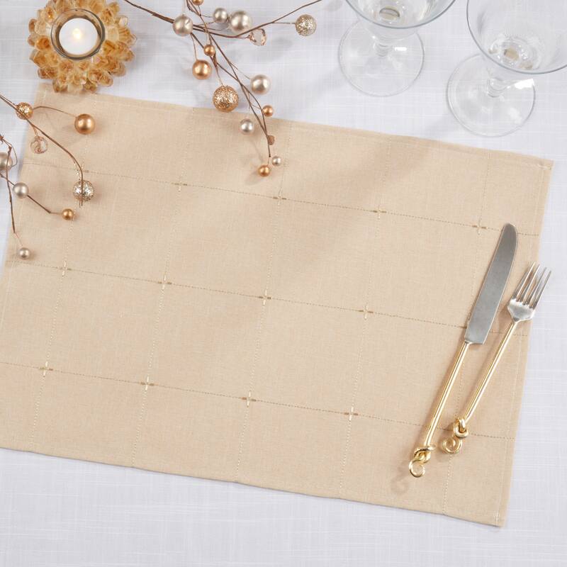 Embroidered Placemat (Set of 4) - 14"x20"