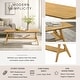 preview thumbnail 2 of 38, Roundhill Furniture Arona Mid-Century Modern Wood 3-Piece Coffee Table Set