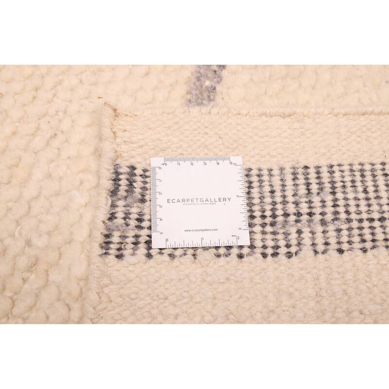 ECARPETGALLERY Hand-knotted Looma Cream Wool Rug - 8'2 x 10'3