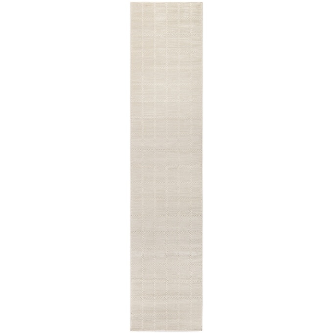 Nourison Serenity Home Indoor Geometric Area Rug - 2' 2" x 7' 6" - Cream/Ivory