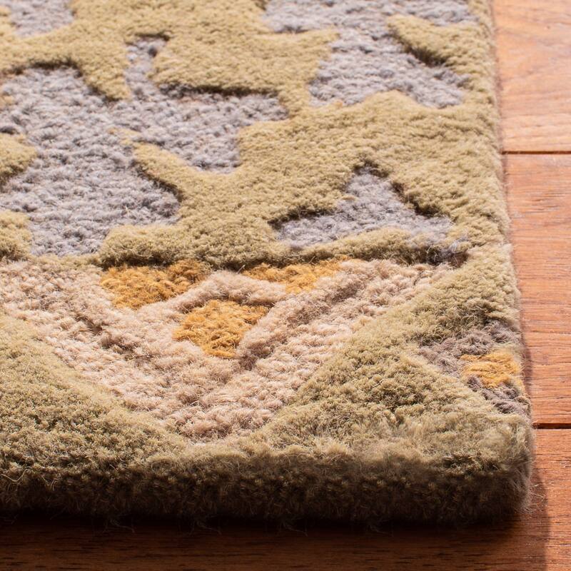 SAFAVIEH Handmade Rodeo Drive Gunjan Mid-Century Modern Abstract Wool Rug