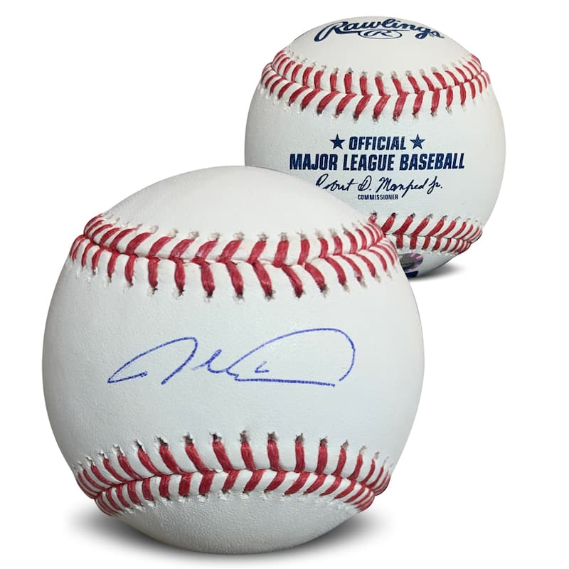 Jacob deGrom Autographed MLB Signed Baseball Fanatics Authentic COA With Case - 8'6" x 11'6"