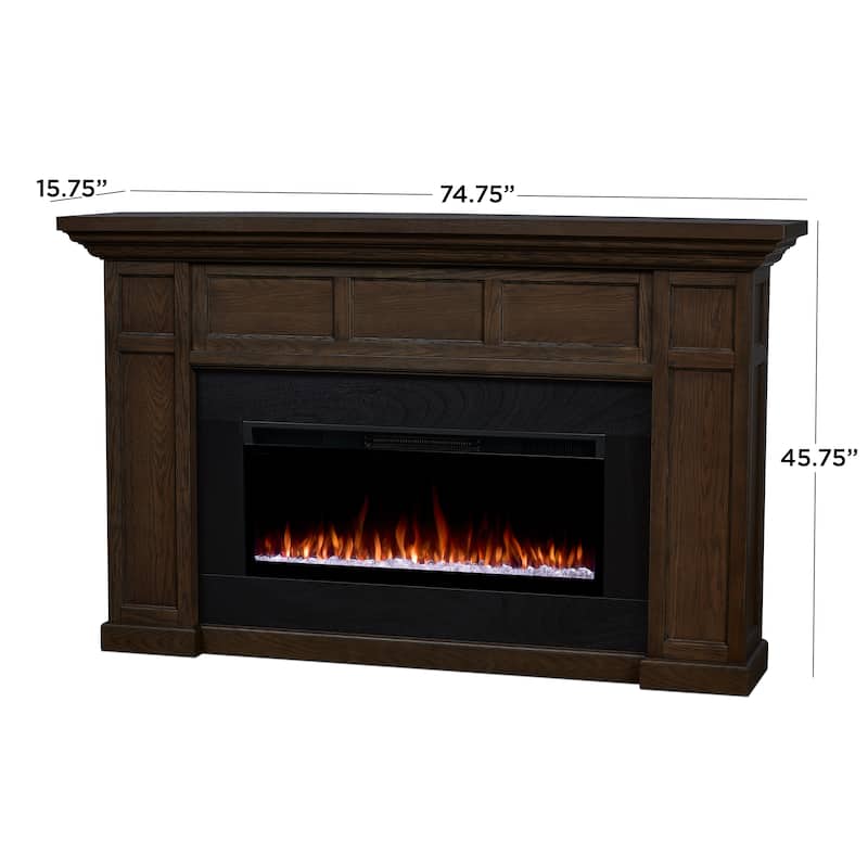 Alcott 75" Smart Landscape Electric Fireplace by Real Flame