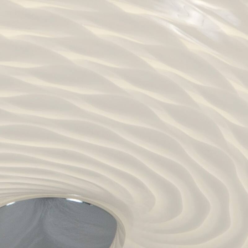 Varaluz Swirled Flush Mount - French Feather - 12"W x 3.75"H