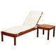 preview thumbnail 1 of 3, Amazonia Washburn 2-Piece Outdoor Chaise Lounger Lounge Chair Set with White Cushions