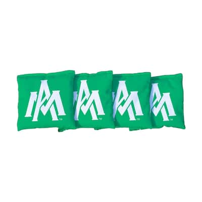 Arkansas Monticello Boll Weevils & Cotton Blossoms Green Cornhole Bags