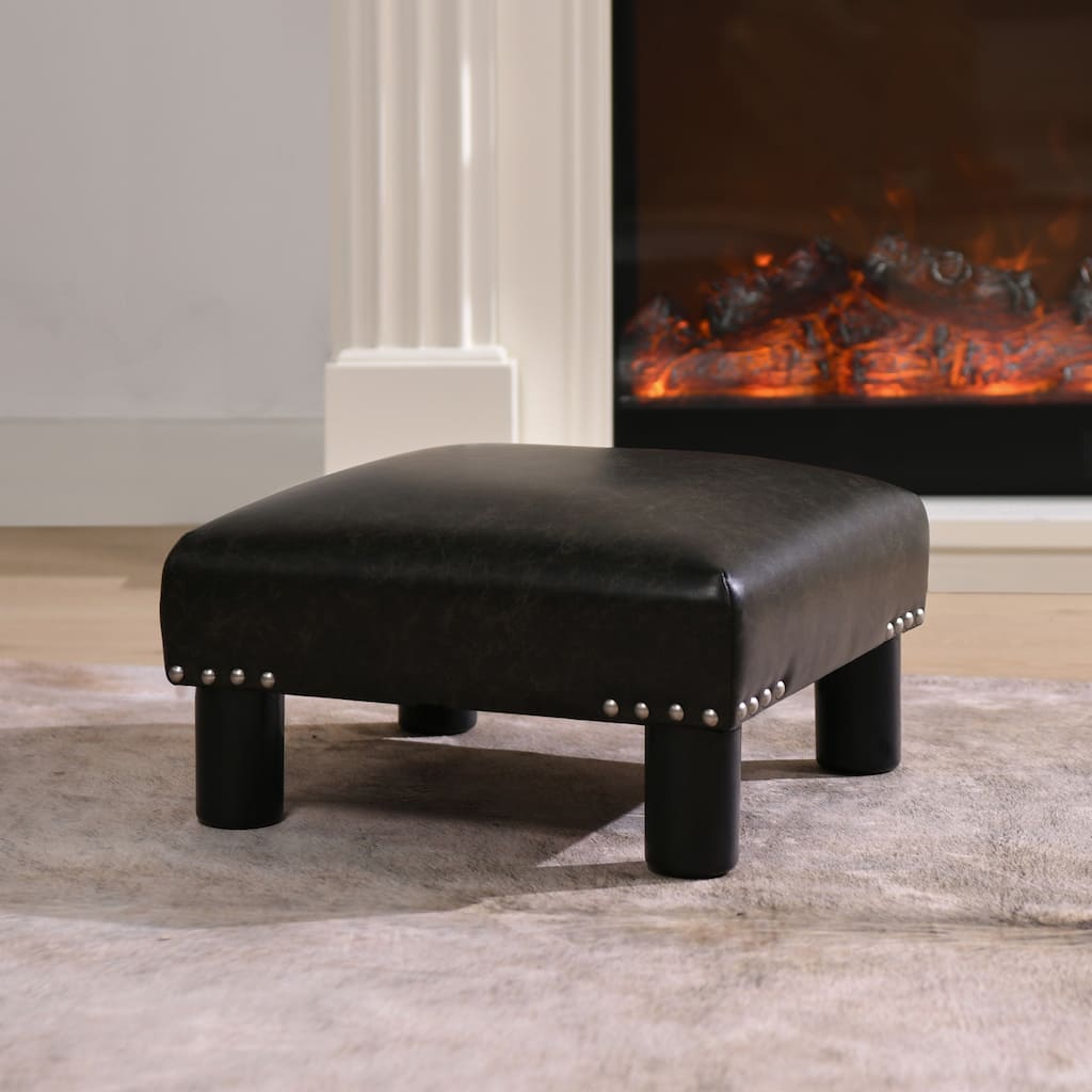 Jules 16" Square Footstool Ottoman