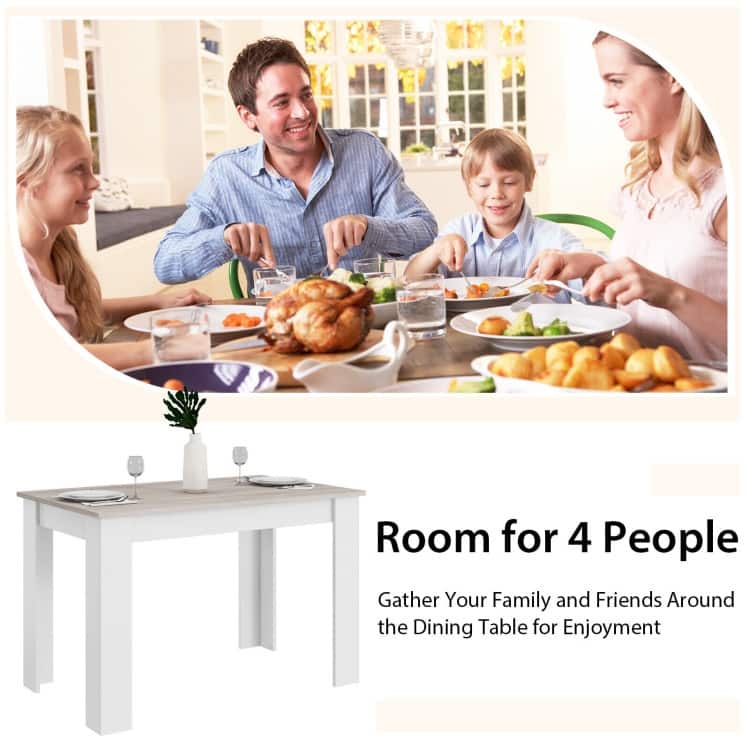 47 Inches Dining Table for Kitchen and Dining Room - 47" x 28" x 30" (L x W x H)