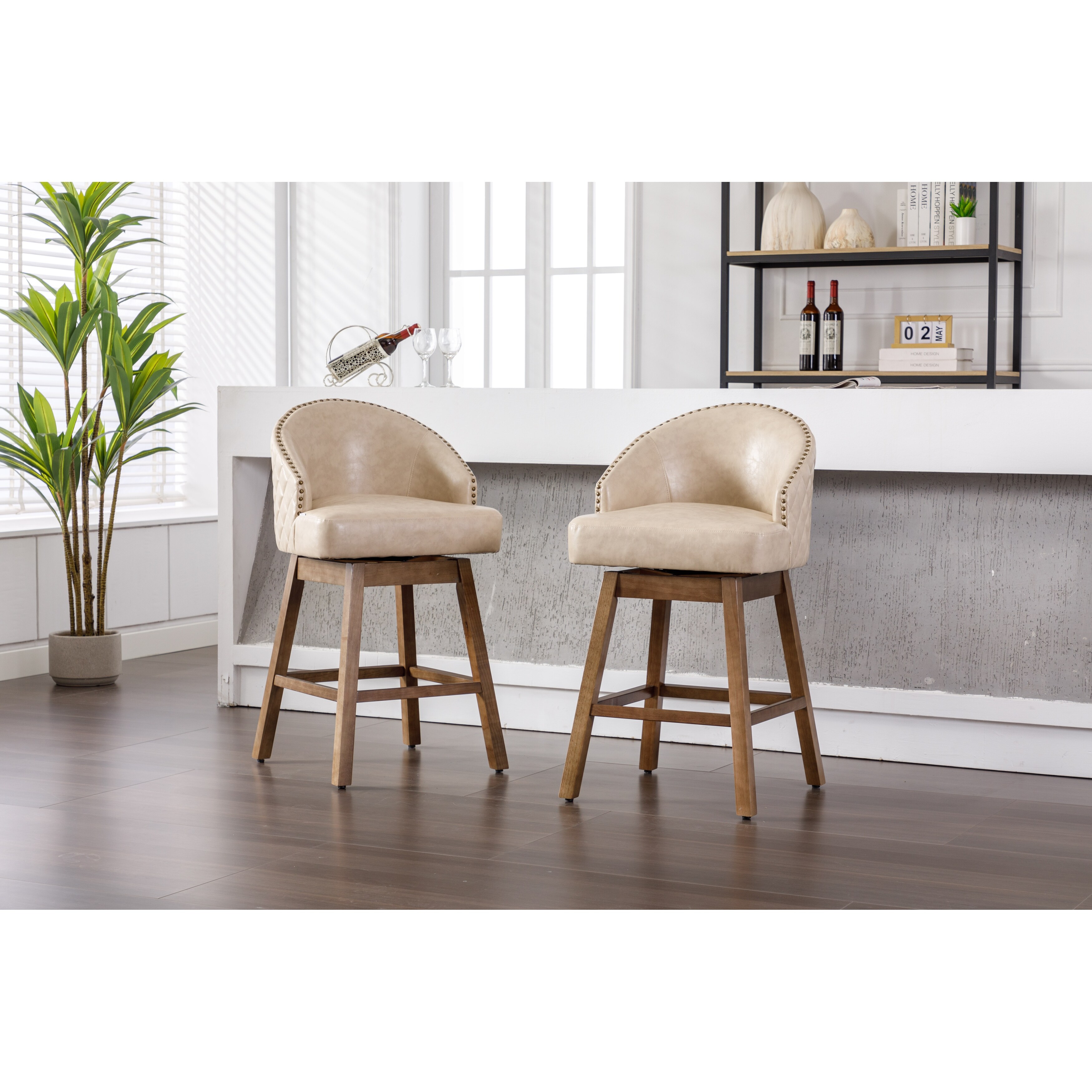Nailhead counter height chairs on sale