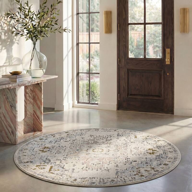 Madison Distressed Rug SAFAVIEH Madison Katelijne Boho Medallion Distressed Area Rug - On Sale ...