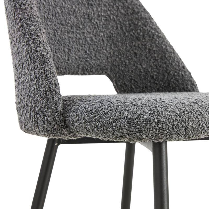 Boucle Upholstered Bella Dining Chairs (Set of 2)