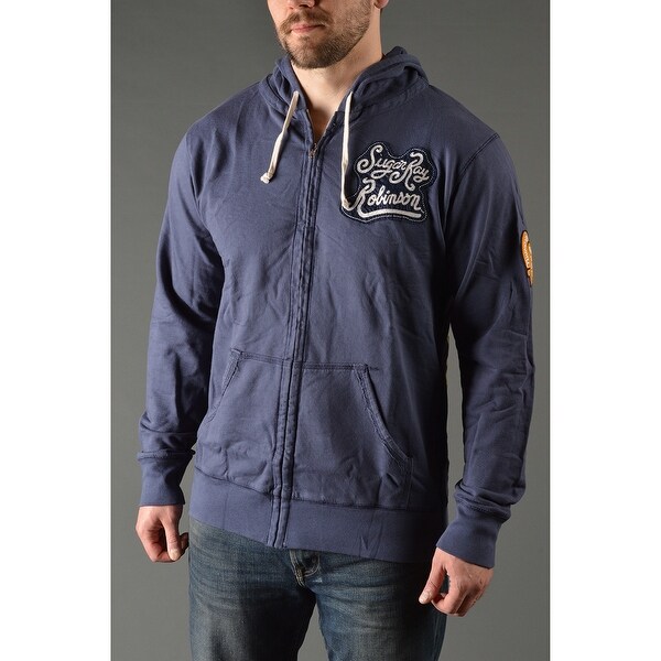 Shop Roots Of Fight Sugar Ray Robinson French Terry Zip Up Hoodie