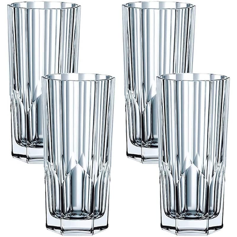 Nachtmann Set of 4 Aspen Long Drink Glasses - 11 oz. - Clear
