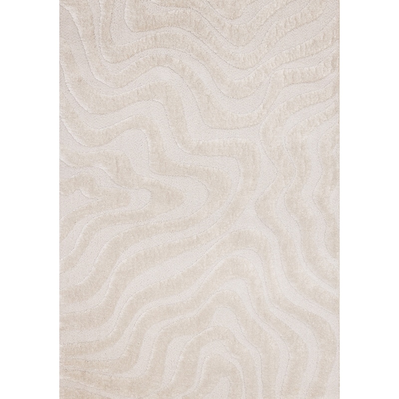 HomeRoots Solid Color Modern Rectangle Area Rug - 5' X 8'