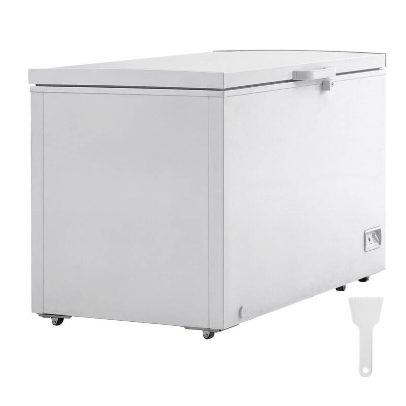 Chest Freezer, Large Deep Freezer with Split Top Double Locking Lids, Freestanding Commercial Chest Freezer - 12.8 Cu.ft Capacity