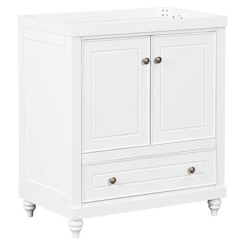 30" Bathroom Vanity with Doors and Drawer, without Sink