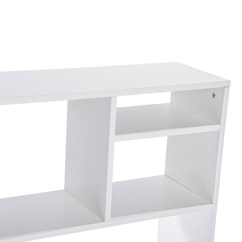 Space-Saving Desktop Bookshelf Storage Organizer with Assorted Cubbies