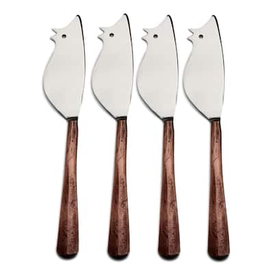 INOX Ridge Ratoncito Cheese Spreader/Knife 4 Pc. Set