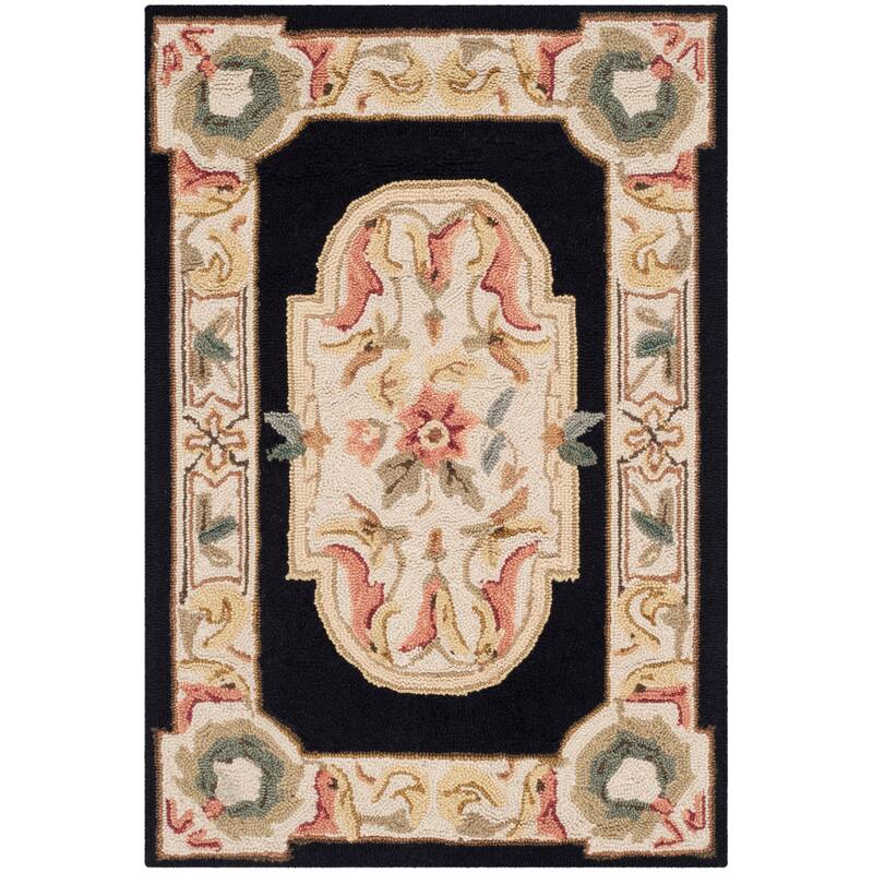 SAFAVIEH Handmade Easy Care Melonie Oriental Rug - 2' x 3' - Navy/Ivory - Rectangle