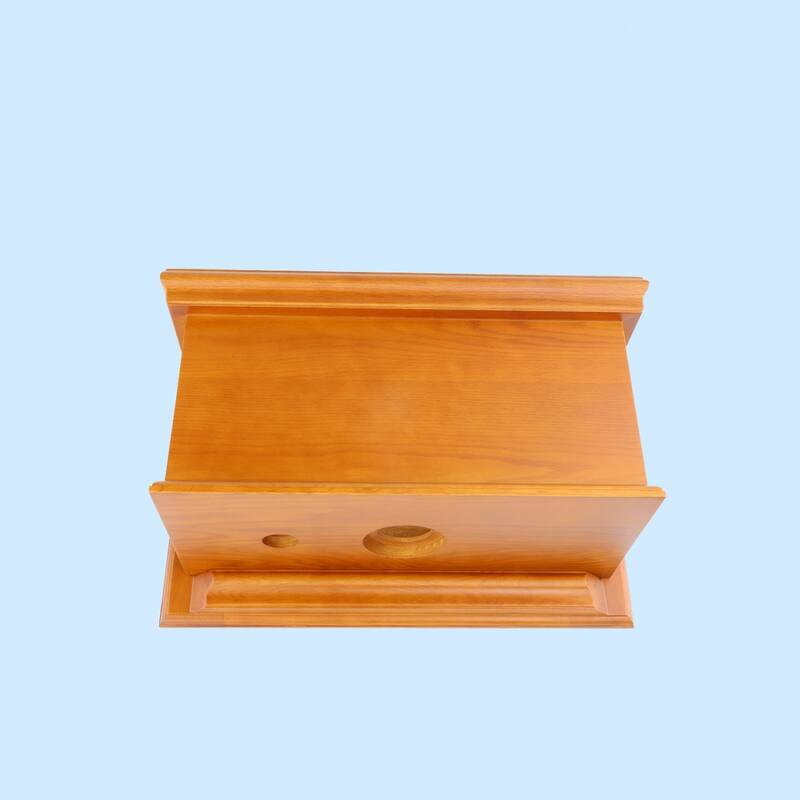 Light Oak High Tank Toilet Part Wooden Flat Tank Only Replacement Tank Fits Both L and Z Pipes Renovators Supply