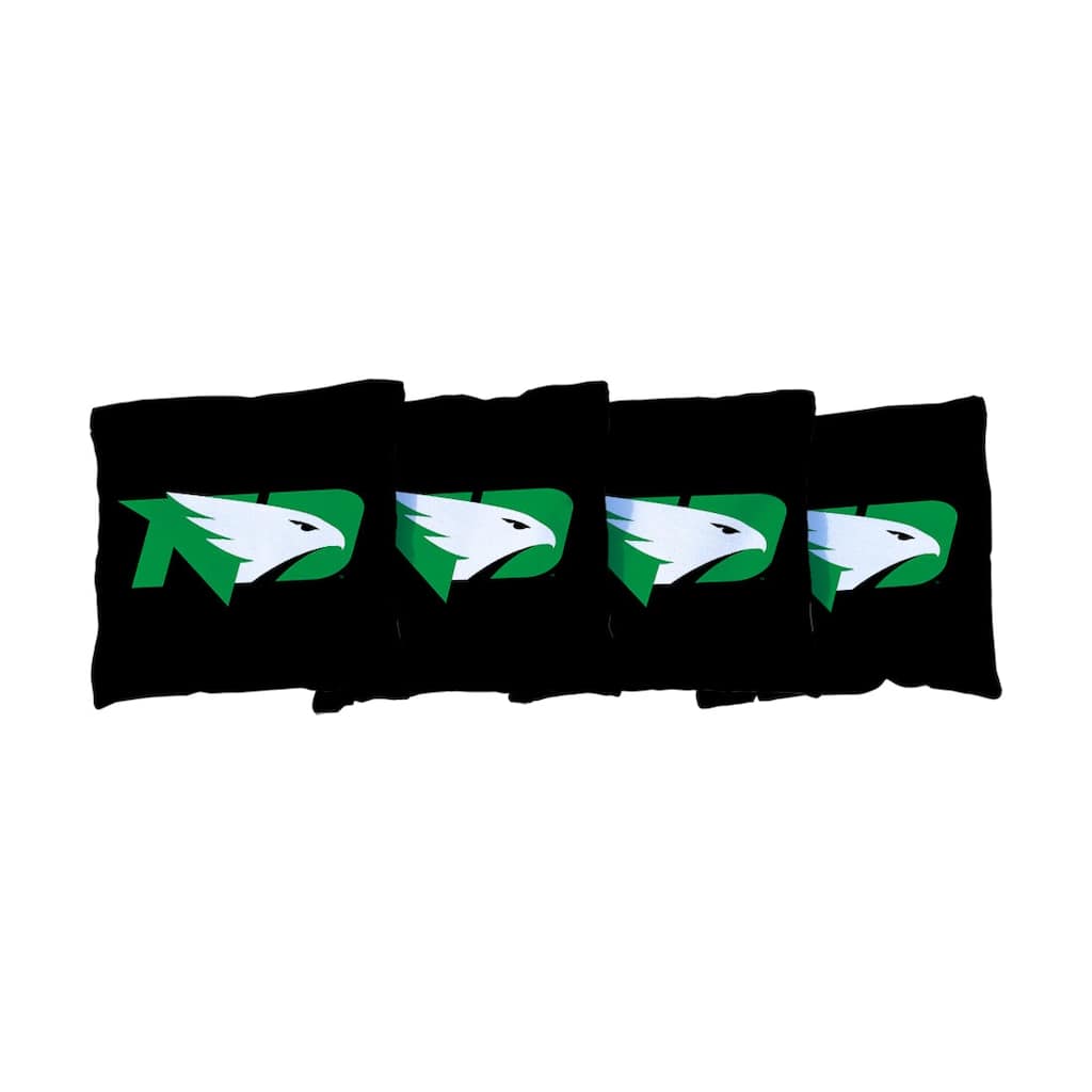 North Dakota Black Cornhole Bags