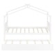 preview thumbnail 7 of 110, Creativity House Bed Twin/ Full Size Frame with Trundle for Boys Girls, Wood Platform Bed with Roof No Box Spring Needed