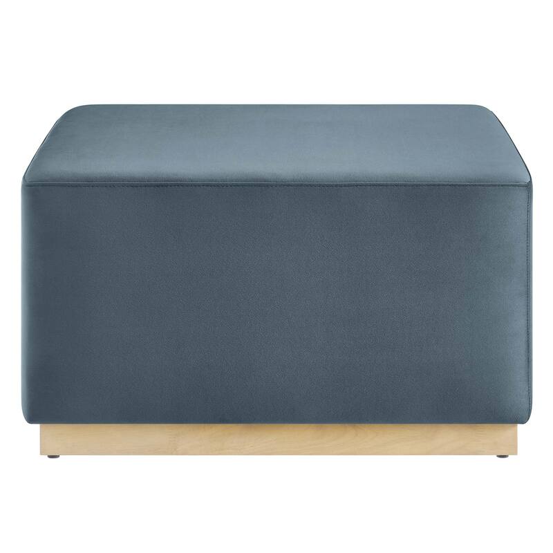 Tilden 17"/28" Square Performance Velvet Upholstered Ottoman