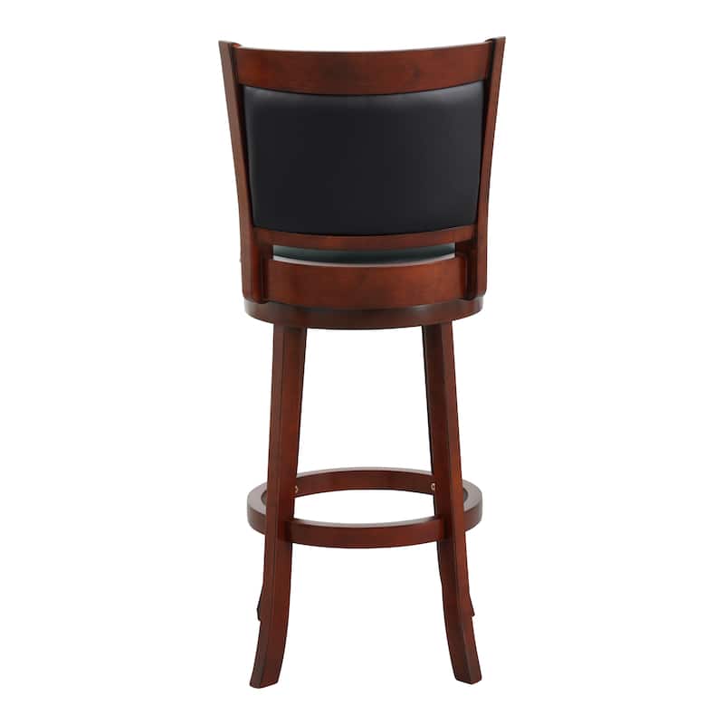 Aris Solid Back Swivel Barstool