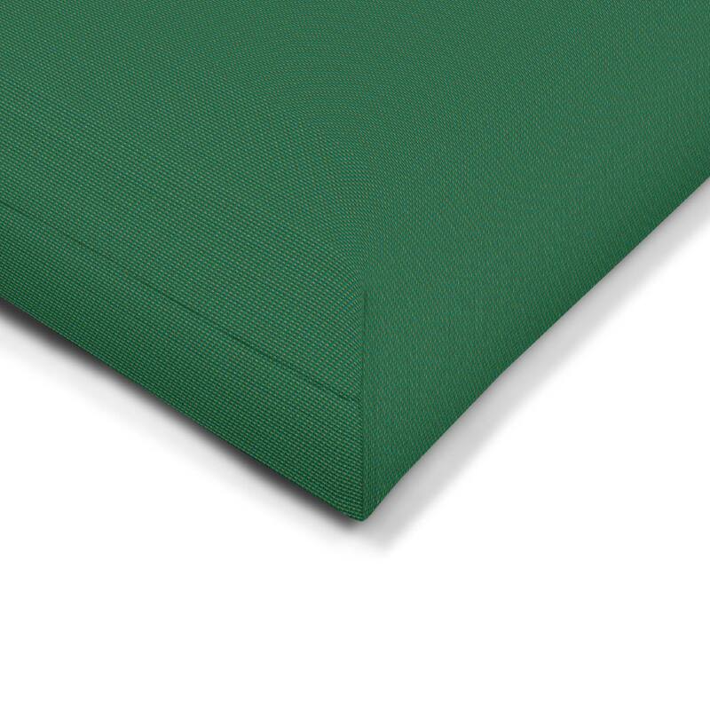 Sunbrella Solid Fabric 1-Piece Indoor/Outdoor Wicker Seat Pad Cushion, 19.5"W x 19.5"L